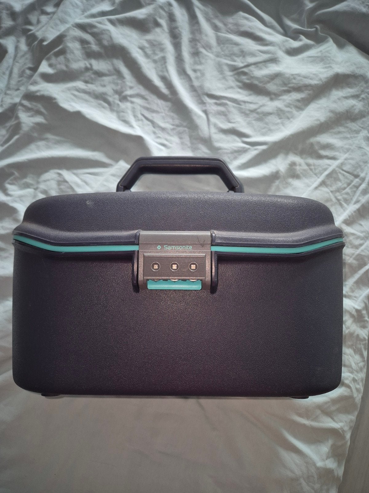 Samsonite Beautycase Hardcase - Donkerblauw met slot, Sieraden, Tassen en Uiterlijk, Ophalen, Gebruikt, Blauw, Met slot