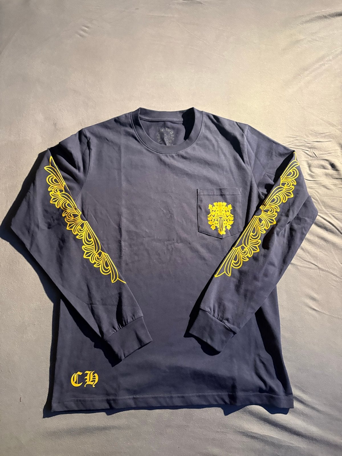 Chrome Hearts Longsleeve - Medium, Kleding | Heren, Verzenden, Zo goed als nieuw, Overige maten, Blauw