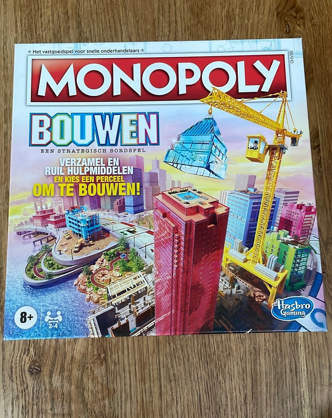 Monopoly Bouwen - Strategisch bordspel, Drie of vier spelers, Ophalen of Verzenden, Zo goed als nieuw