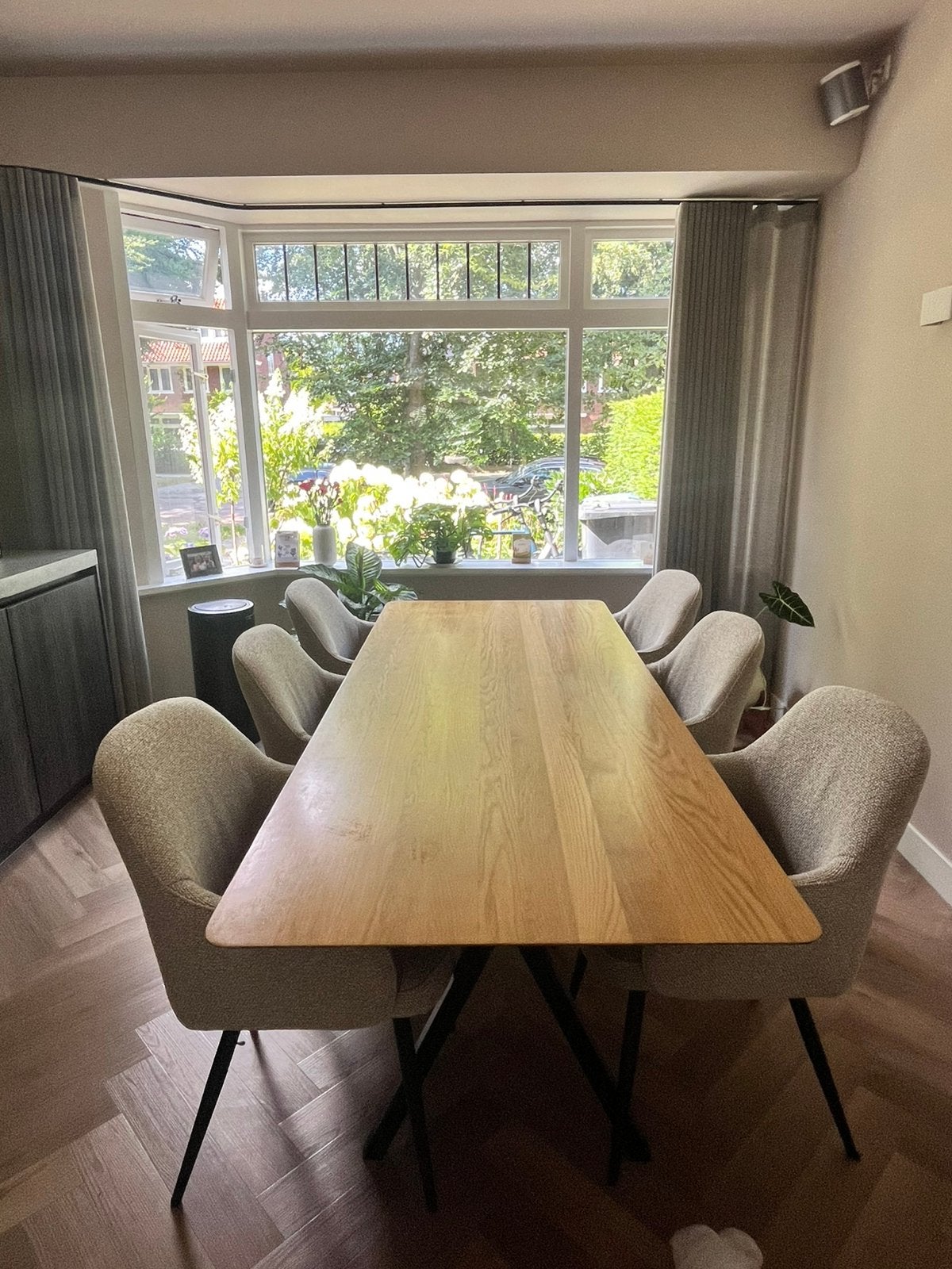 Eettafel studio Henk!, Ophalen, Eikenhout, 200 cm of meer, 50 tot 100 cm