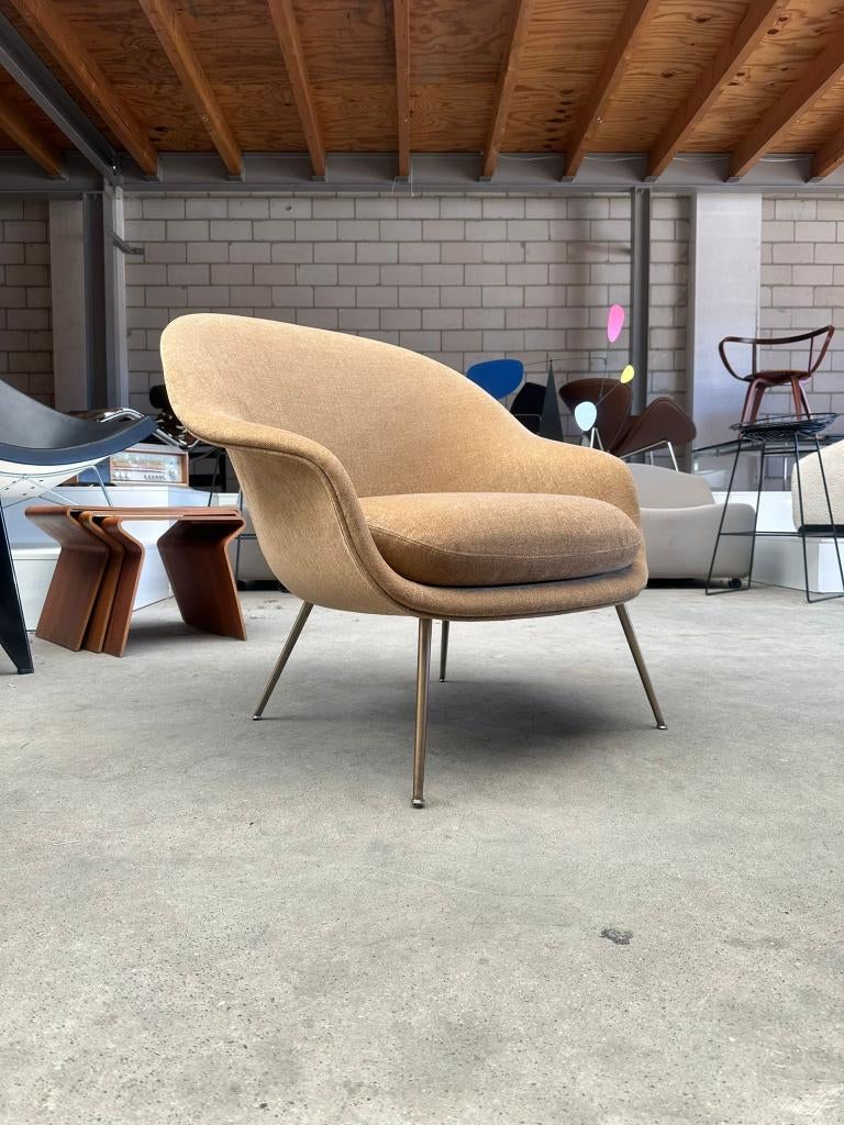 Gubi Bat Loungechair by GamFratesi, Ophalen, Gebruikt, 75 tot 100 cm, Stof