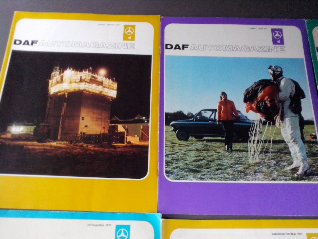 3x DAF Automagazine 1971 HAM-DAF 33 44 55 Rally Verkeerstuin, Ophalen of Verzenden, Zo goed als nieuw, Overige merken
