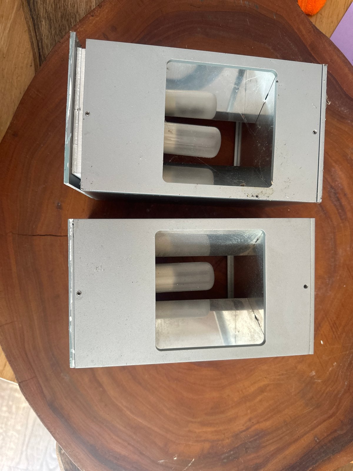2 Modular wandlampen - Gebruikt, Ophalen, Gebruikt, Indirect licht, Grijs