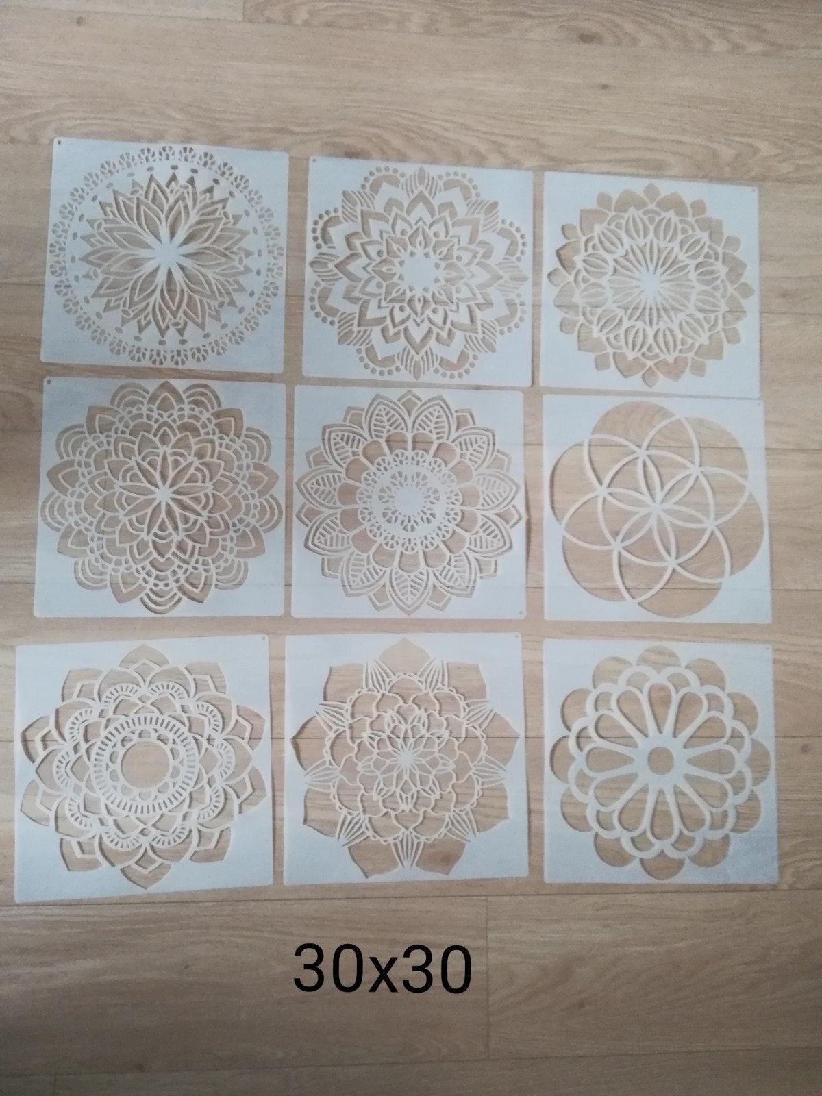 26x mandala sjablonen nieuw 30x30 cm groot dot painting, Ophalen of Verzenden, Nieuw
