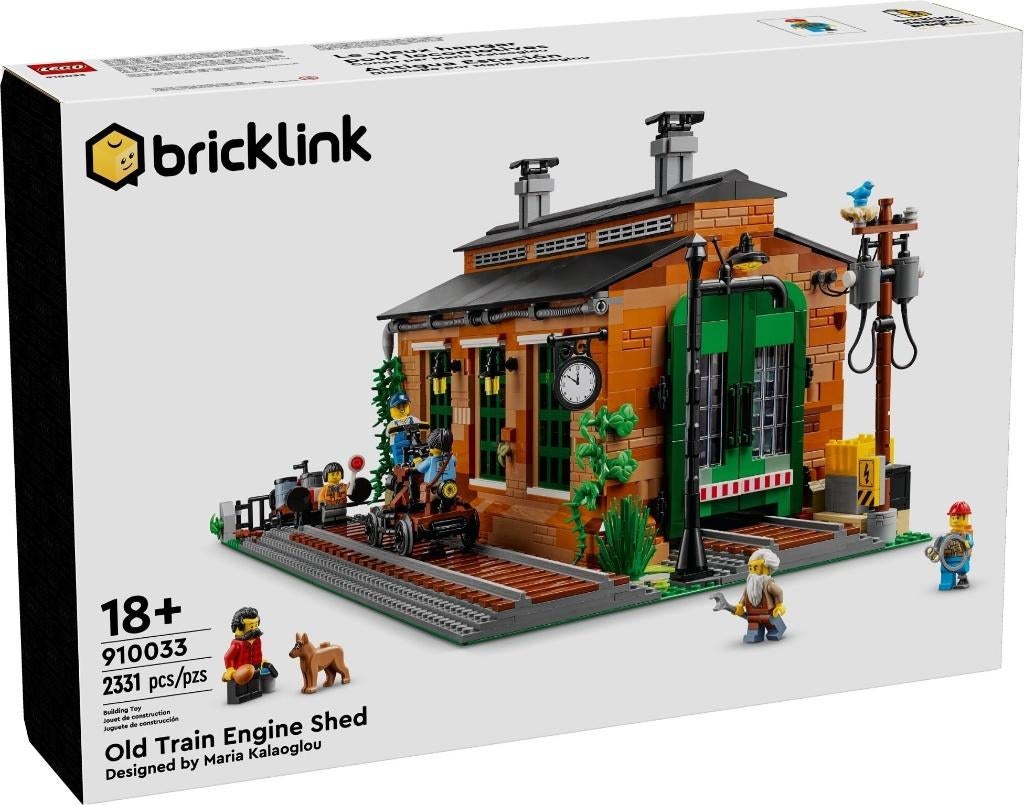 Lego 910033 Old Train Engine Shed Nieuw, Overige thema's, Lego, Nieuw, Ophalen of Verzenden