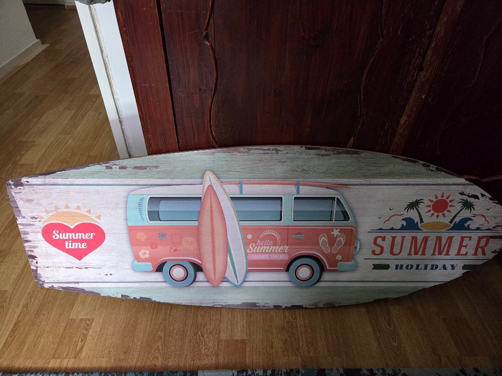Leuk Houten deco surfplank!, Ophalen, Zo goed als nieuw