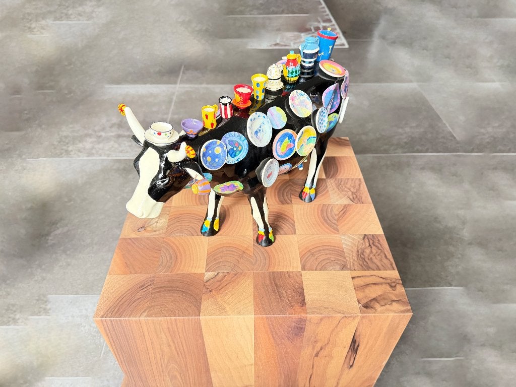 CowParade  “THE MOO POTTER” by Meredith MC Cord, Verzamelen, Beelden en Beeldjes, Ophalen of Verzenden, Zo goed als nieuw, Dier