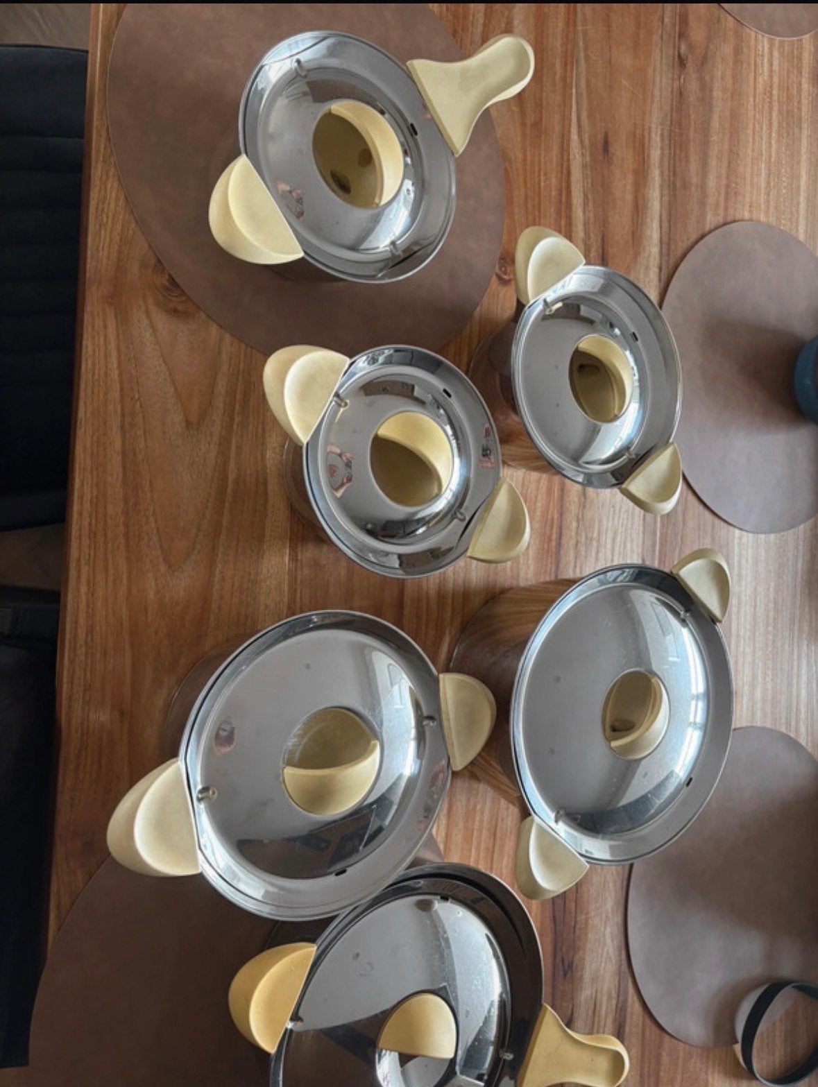 Set van 6 BK pannen, geschikt voor inductie, Huis en Inrichting, Keuken | Potten en Pannen, Ophalen, Gebruikt, BK, Pannenset