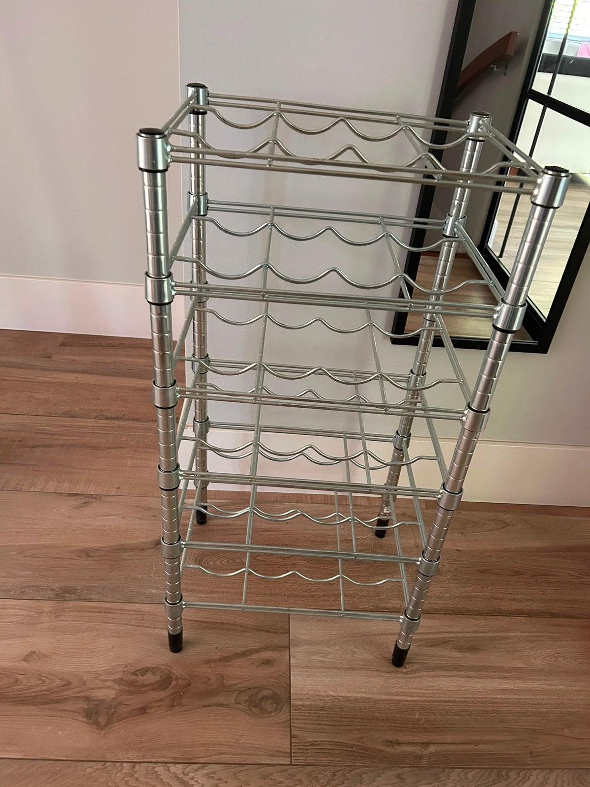Leuk wijnrek, Huis en Inrichting, Woonaccessoires | Wijnrekken, Ophalen, Gebruikt, Metaal, 5 tot 15 flessen