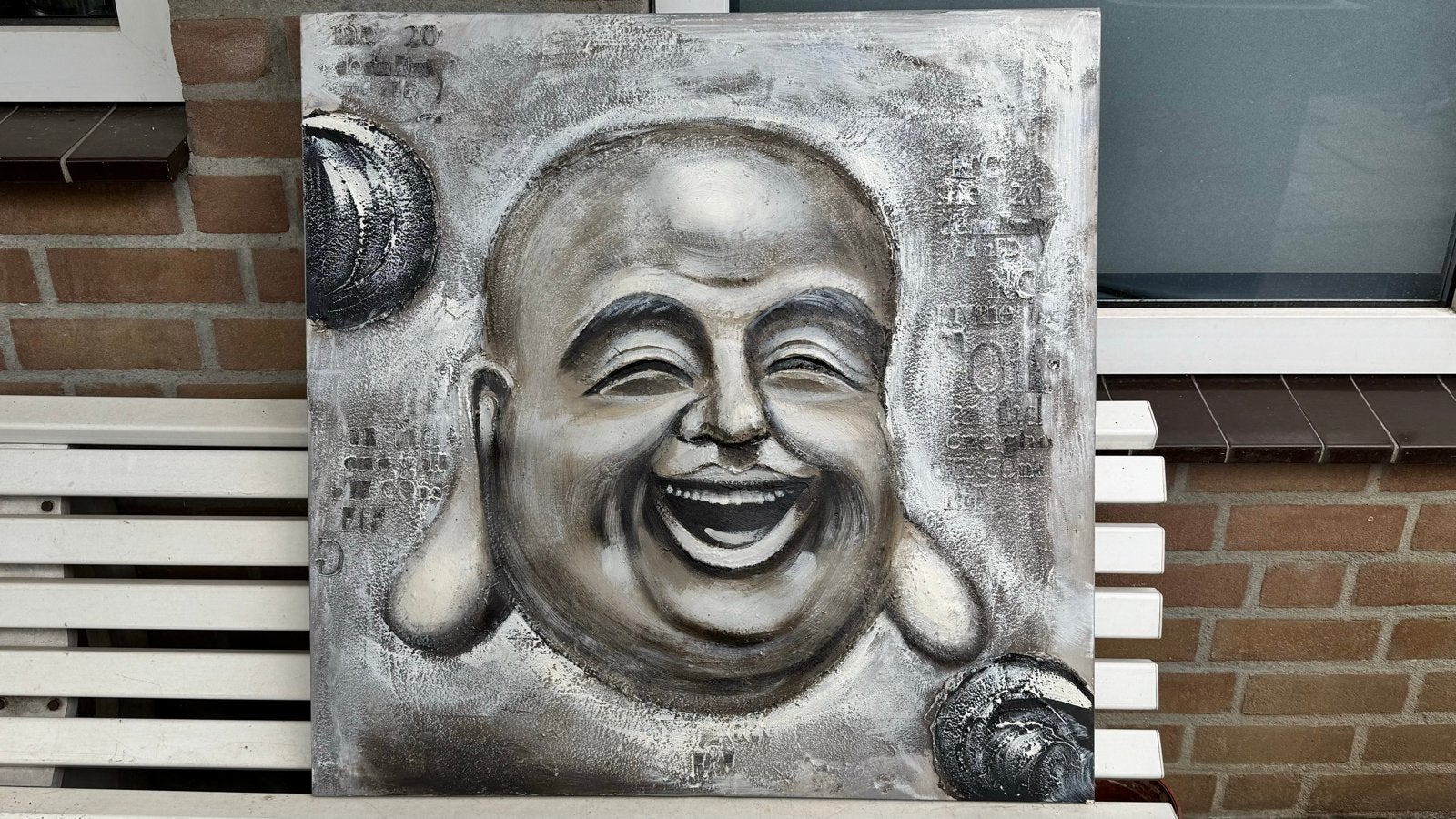 Groot Boeddha Schilderij, Ophalen, Zo goed als nieuw, Schilderij