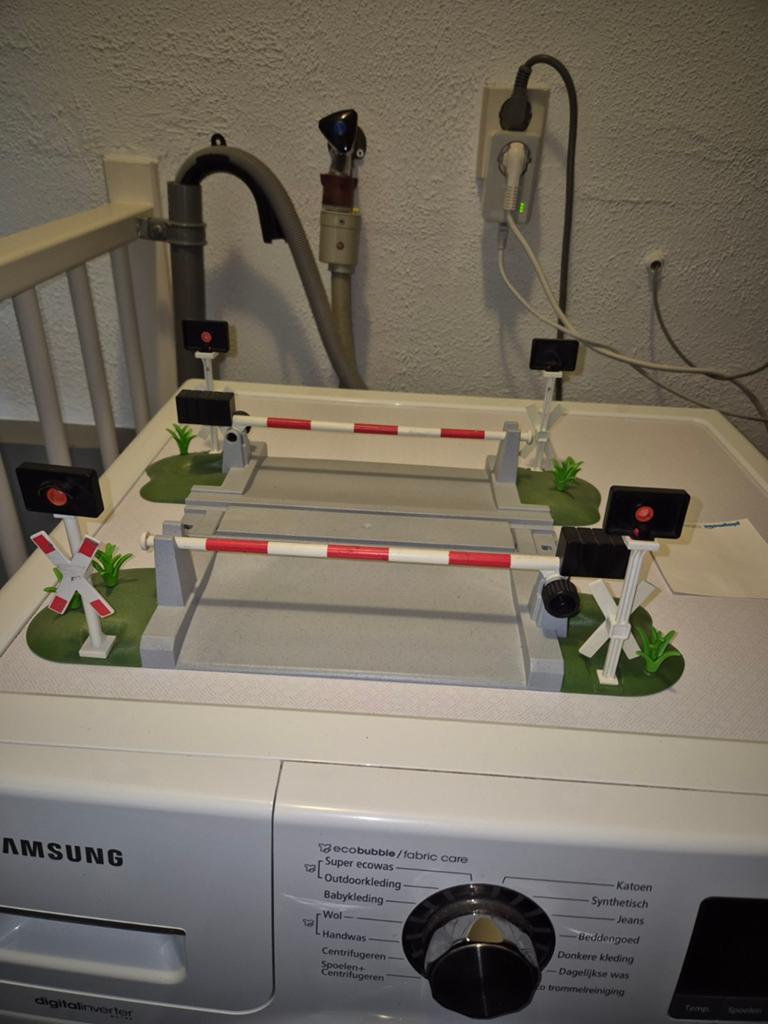 Playmobil spoorwegovergang, Ophalen of Verzenden, Zo goed als nieuw, Gelijkstroom, Overige merken