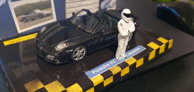 Porsche 911 turbo cabriolet top gear, Hobby en Vrije tijd, Modelauto's | 1:43, Ophalen of Verzenden, Nieuw, Auto, MiniChamps