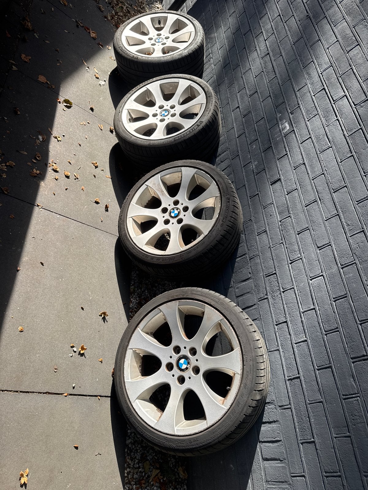 BMW 3 breed set velgen pilot sport zomerbanden - 18 inch, Gebruikt, Banden en Velgen, 17 inch, Ophalen of Verzenden