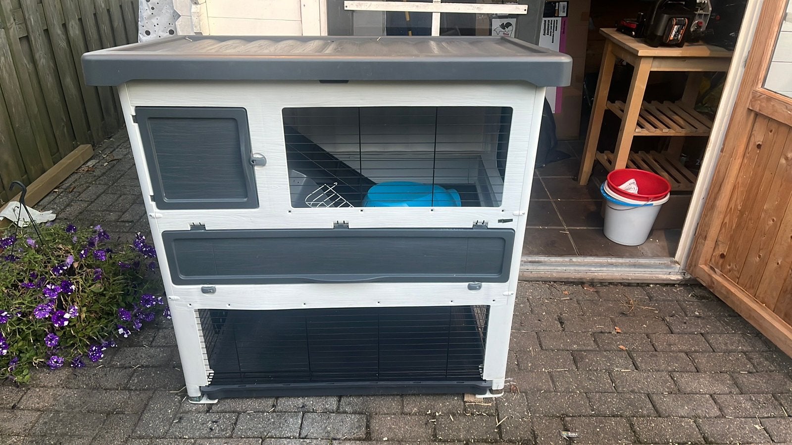 Te Koop Ferplast Konijnenhok, Ophalen, 110 cm of meer, Zo goed als nieuw, 90 cm of meer