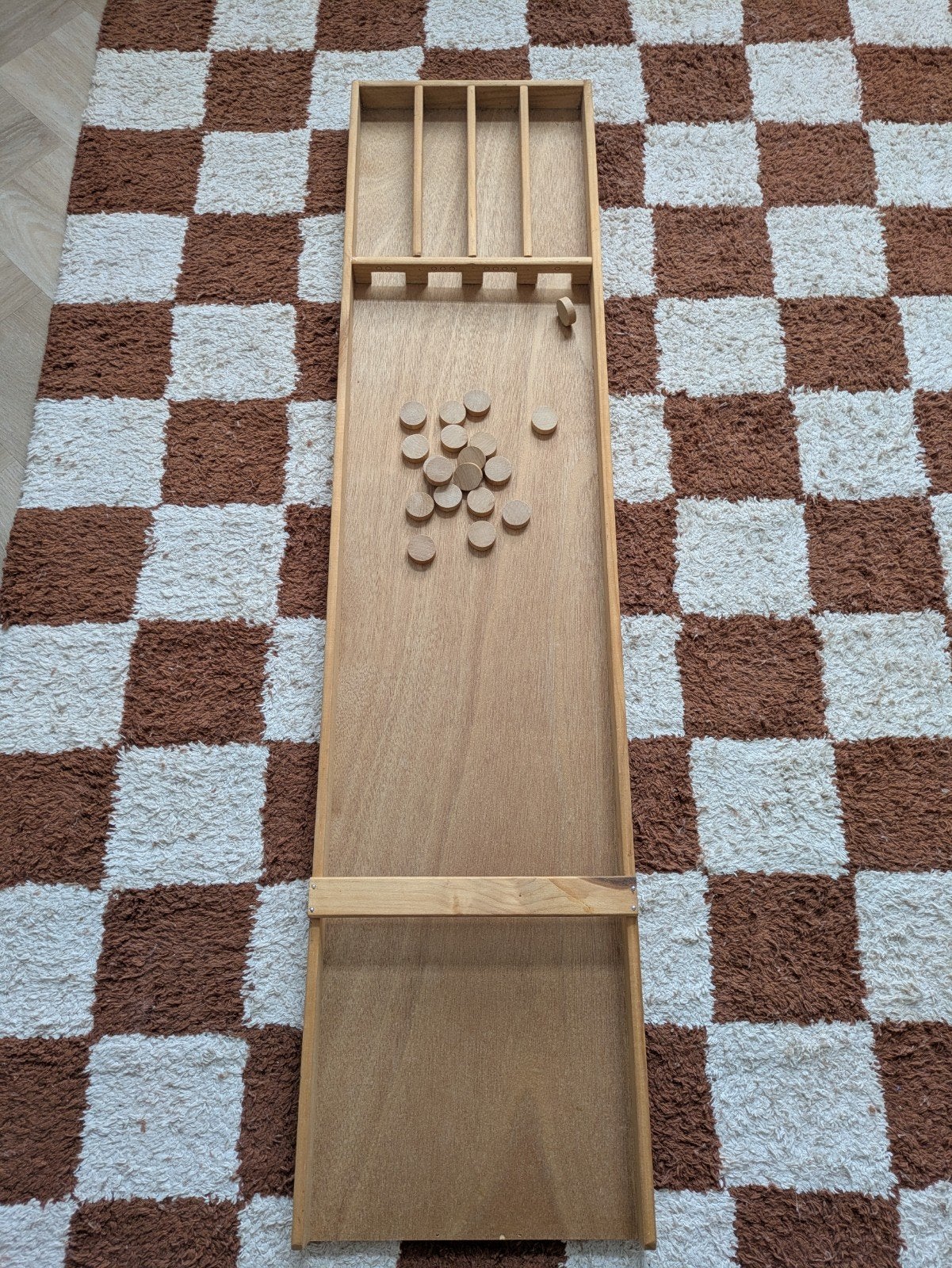Kleine Sjoelbak - Klassiek houten sjoelspel, Een of twee spelers, Ophalen, Gebruikt