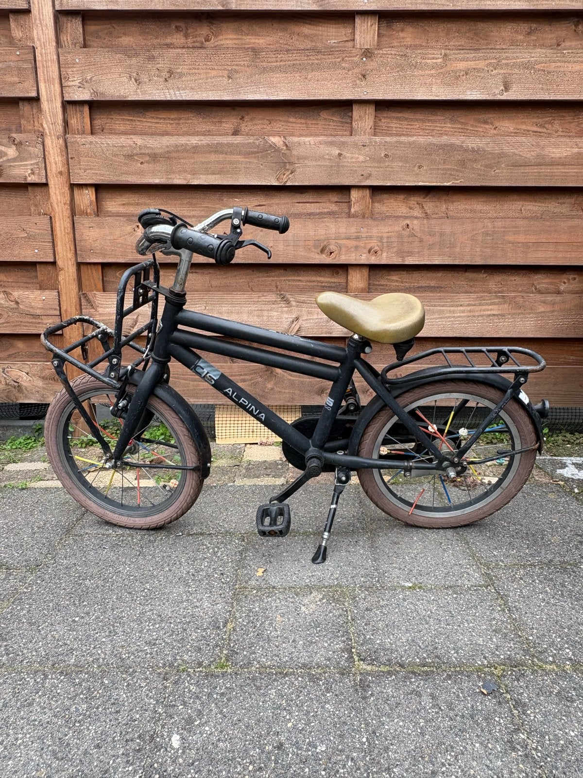 Alpina kinderfiets 16 inch, Ophalen, Gebruikt, Terugtraprem, 16 tot 20 inch