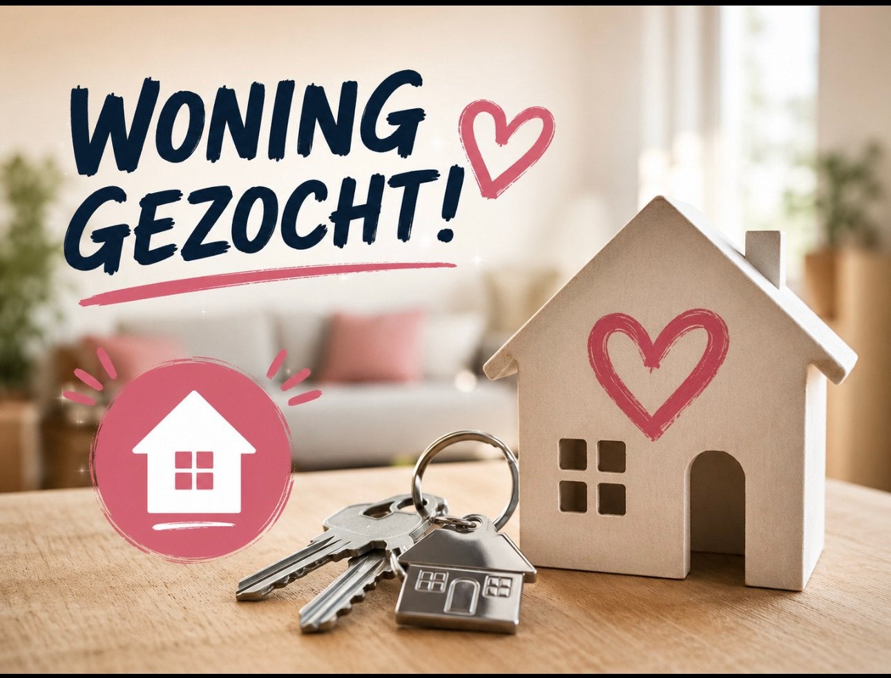 Woning gezocht met spoed