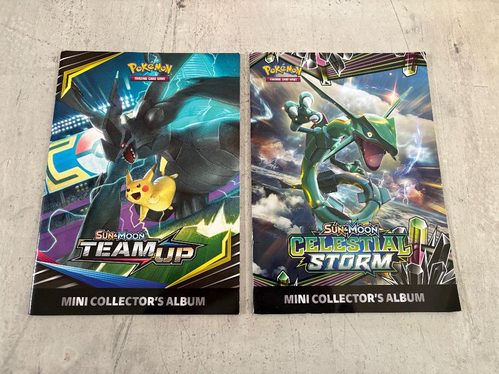 Pokemon Sun & Moon Team Up Celestial Storm Album, Ophalen of Verzenden, Zo goed als nieuw, Boek of Catalogus