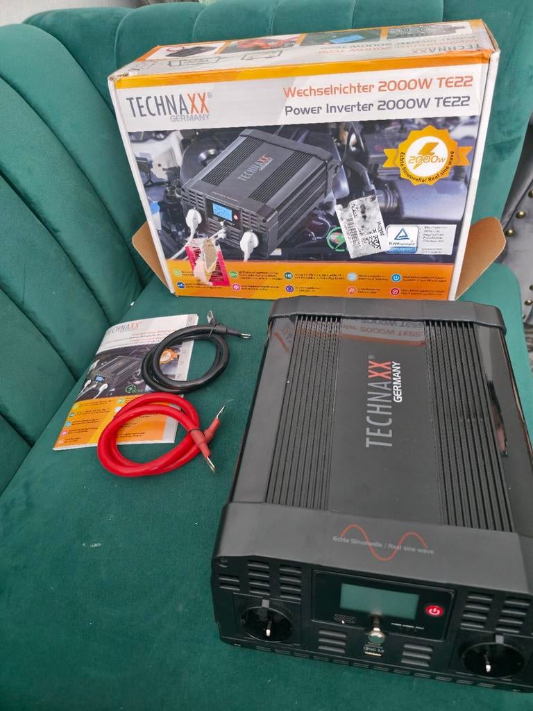 Technaxx 2000W Power Inverter TE22 - Zuivere Sinus - NIEUW!, Auto diversen, Autospeakers, Nieuw, Ophalen of Verzenden