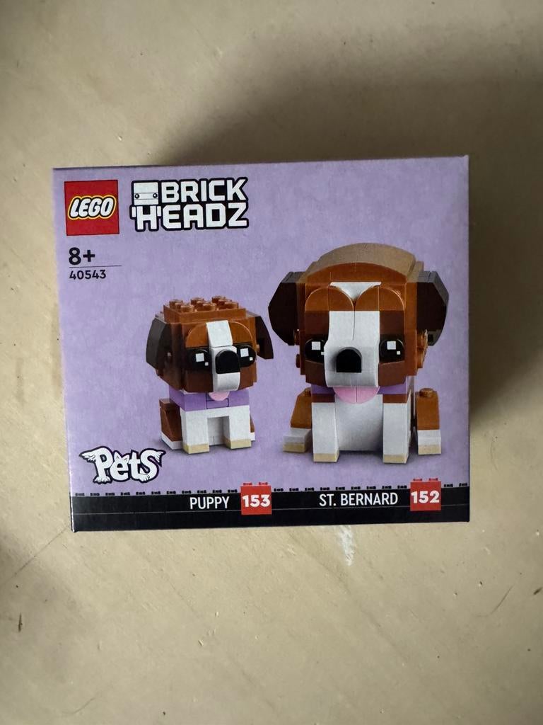 40543 - lego brickheadz pets - sint bernard, Ophalen of Verzenden, Nieuw