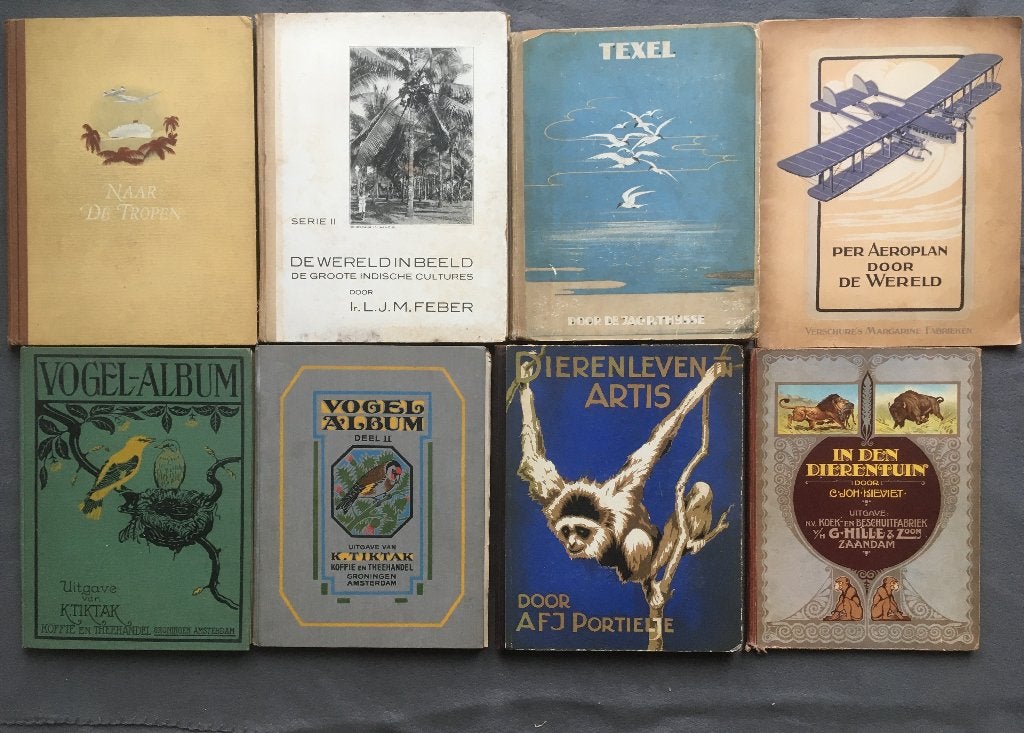 Lot plaatjesalbums 1921-1959. O.a Verkade, Ophalen of Verzenden, Gelezen, Diverse auteurs, Plaatjesalbum