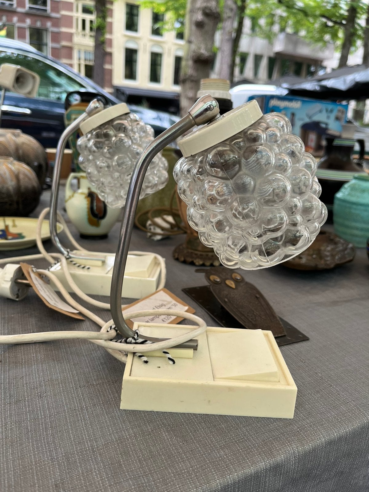Richard Essig, vintage Space Age tafellampen, jaren ‘60/‘70, Ophalen of Verzenden