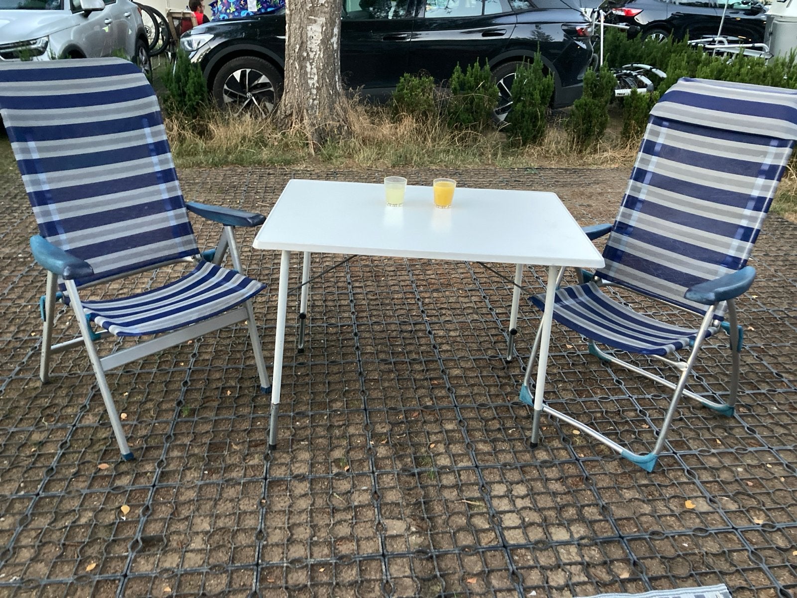 Crespo Campingstoelen en -tafel set, Ophalen, Gebruikt, Campingstoel