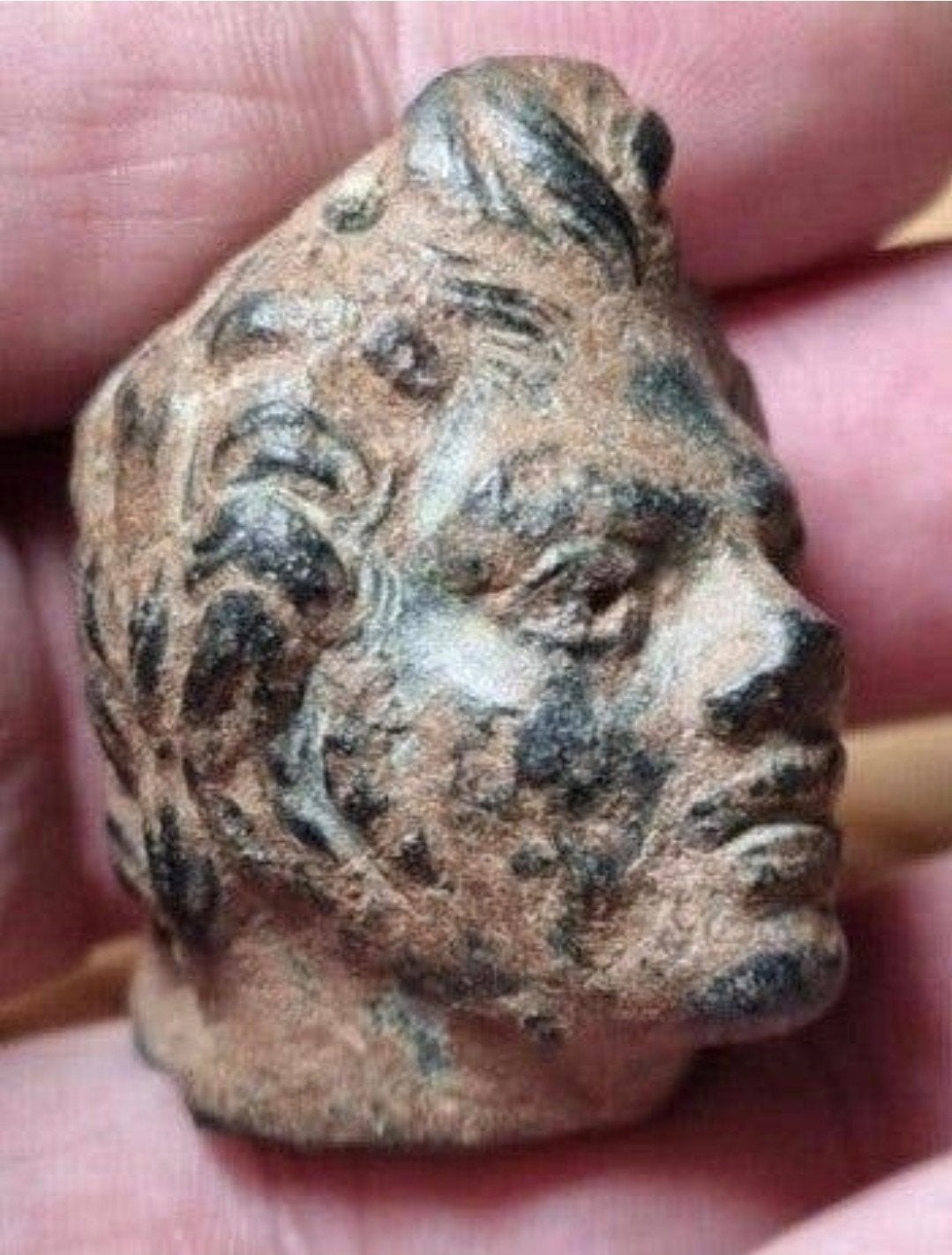 Romeins brons Satyr bodemvondst, Antiek en Kunst, Ophalen of Verzenden