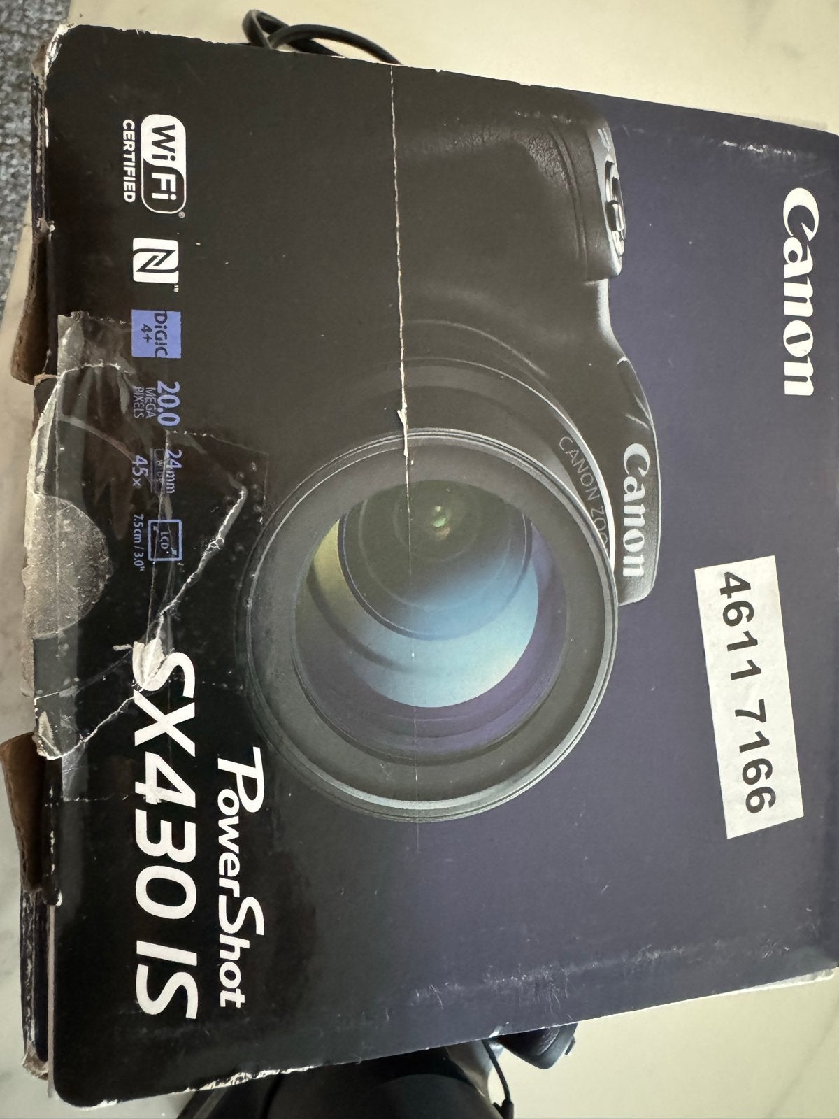 Canon PowerShot SX430 IS Bridgecamera met 20MP en WiFi, Audio, Tv en Foto, Fotocamera's Digitaal, Ophalen, Canon, Beeldstabilisatie