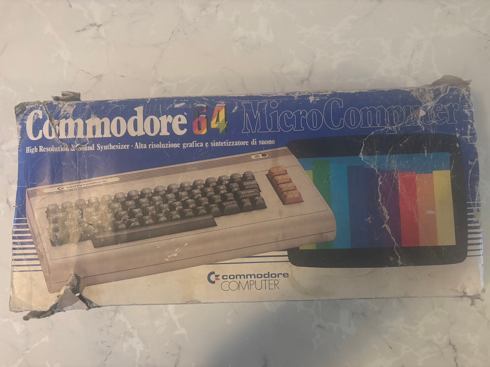 Commodore 64 – originele doos, piepschuim & adapter, Computers en Software, Ophalen of Verzenden