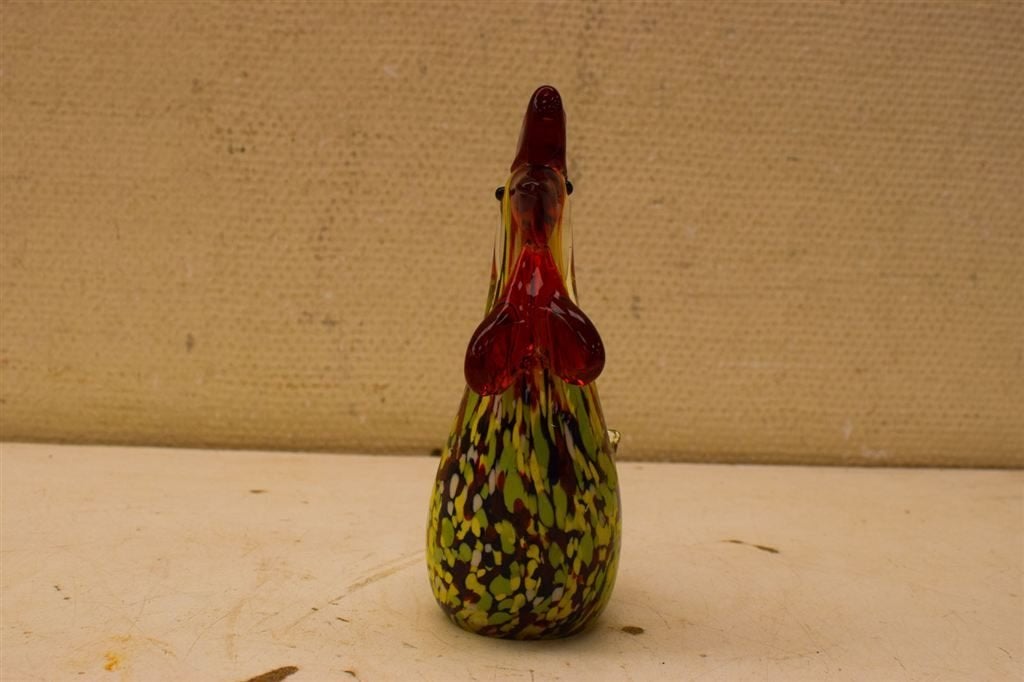 Murano glazen beeld van een haan 47815, Ophalen of Verzenden, Gebruikt, Dier