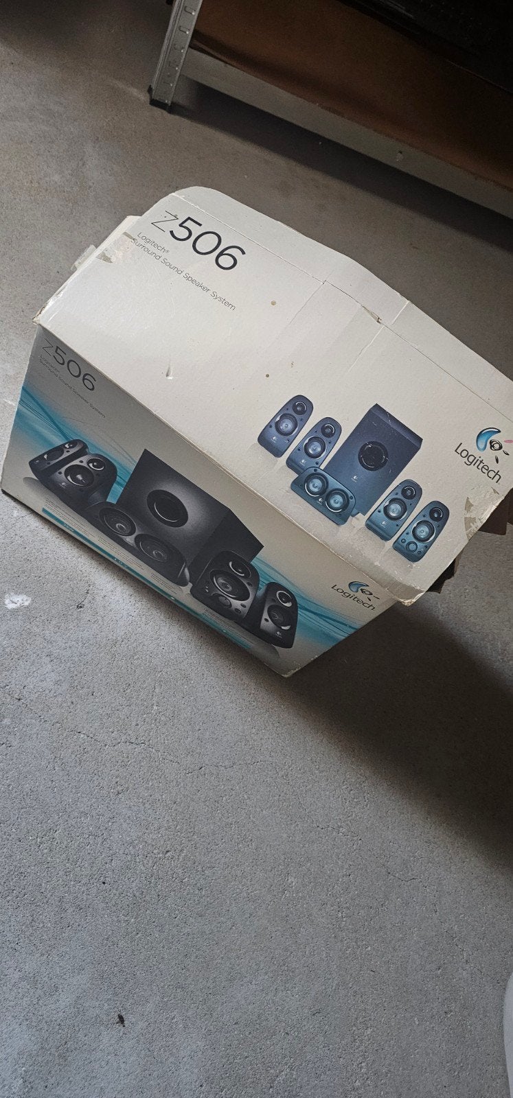 Logitech Z506 Surround Sound Speakersysteem, Gebruikt, Logitech, Ophalen of Verzenden, 60 tot 120 watt