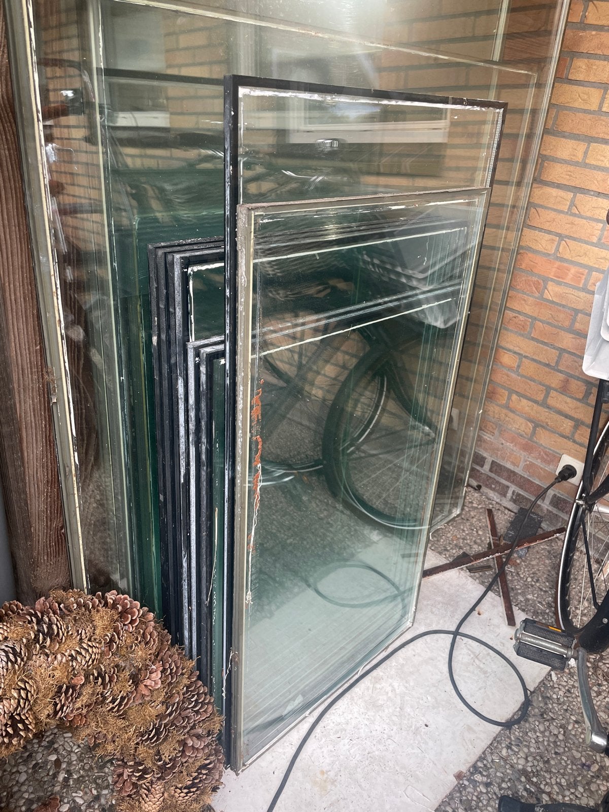 Dubbelglas isolatieglas diverse maten, Ophalen, Gevelraam of Ruit, Gebruikt, 160 cm of meer