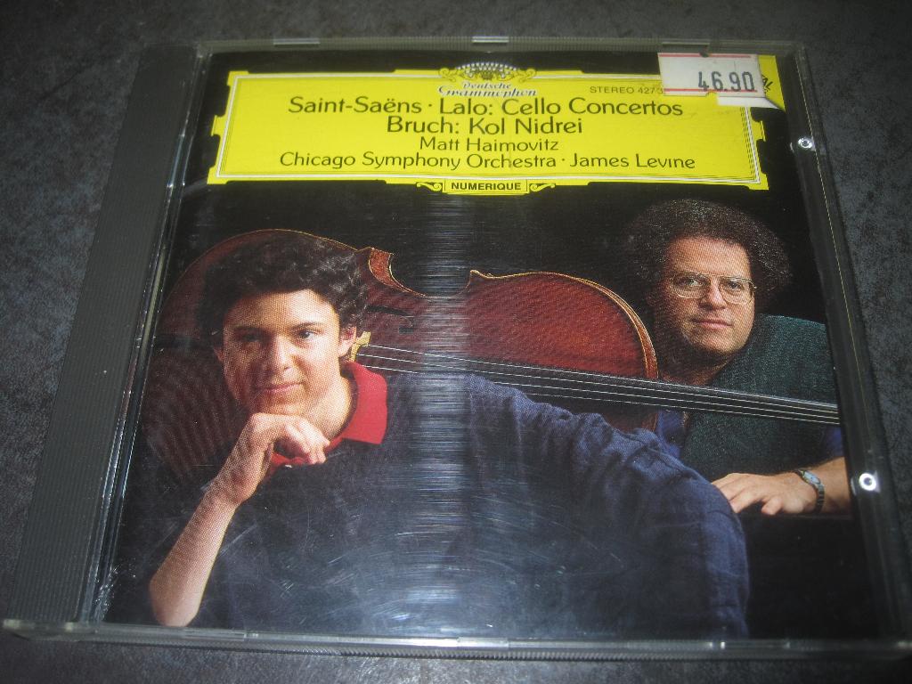 Saint-Saens Lalo Bruch Cello Concertos Haimovitz op DGG, Ophalen of Verzenden, Classicisme, Zo goed als nieuw, Kamermuziek