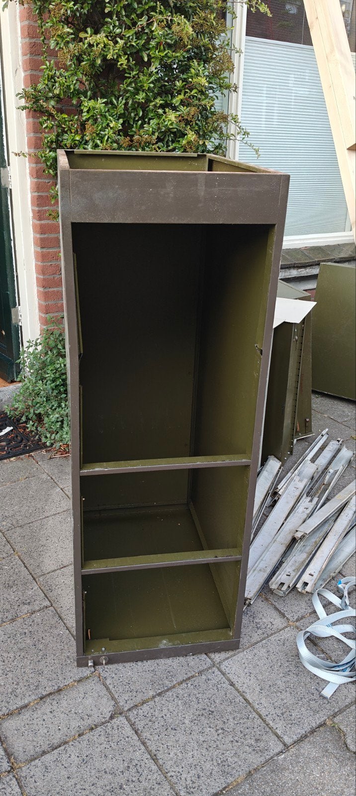 Zware archiefkast met 4 lades - oud ijzer/metaal, Ophalen, Gebruikt, 50 tot 100 cm, Minder dan 100 cm