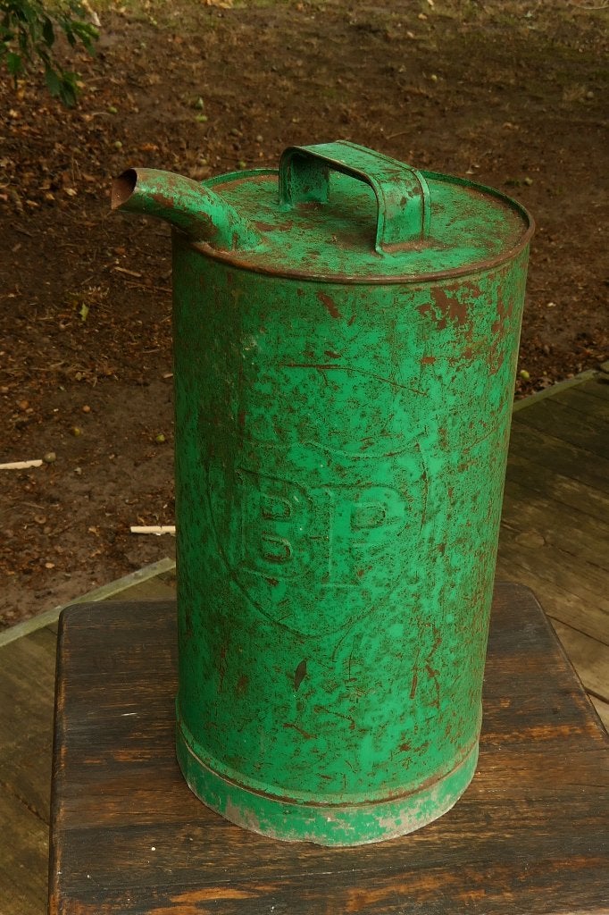 Oud Petroleum blik van BP, Ophalen of Verzenden, Gebruikt, Overige