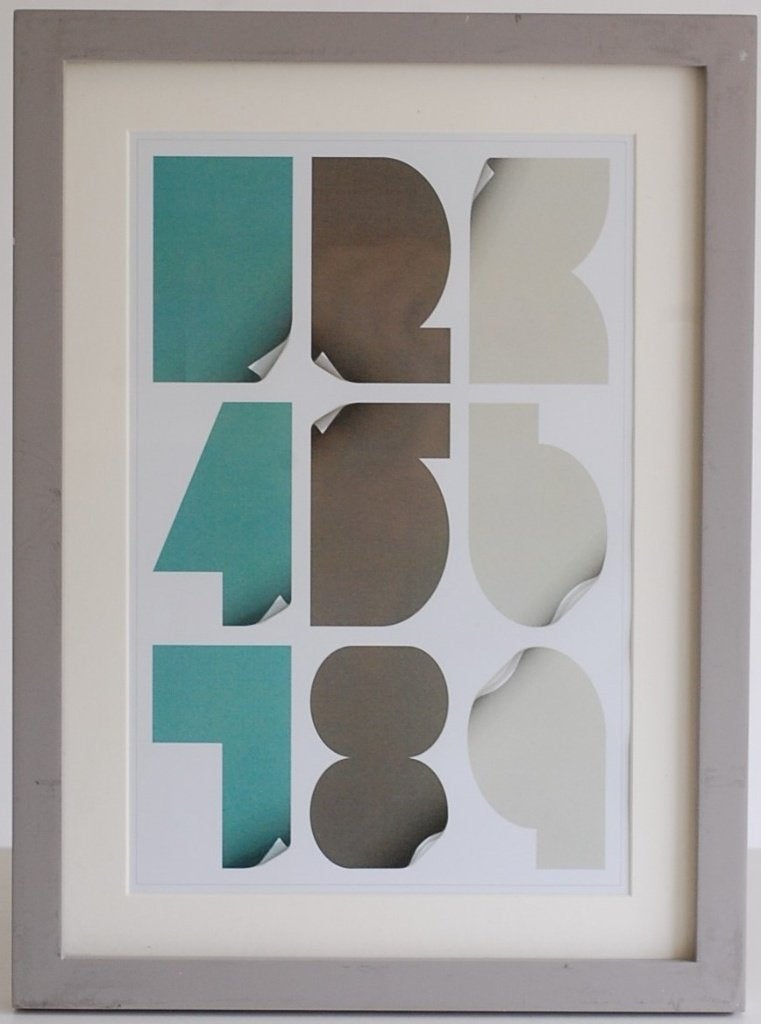 Grijze fotolijst met passe-partout 20x30 cm