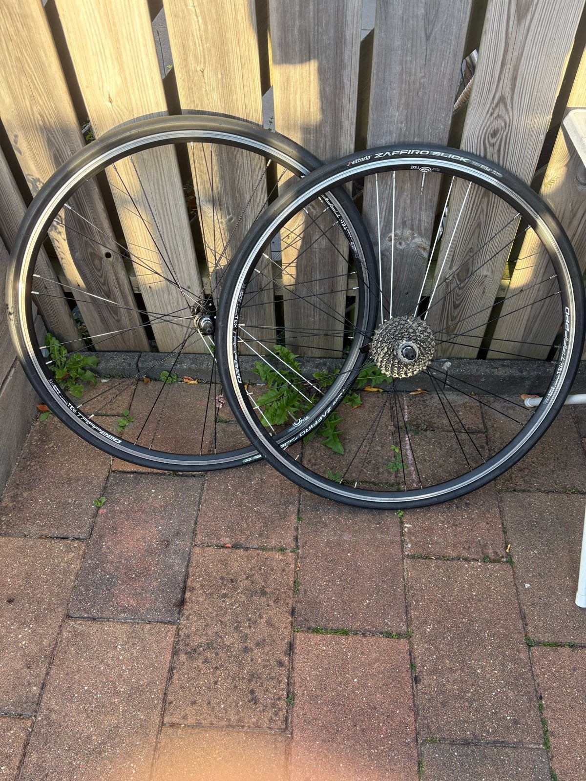Wielset met banden en cassette, Gebruikt, Aluminium, Racefiets, Ophalen