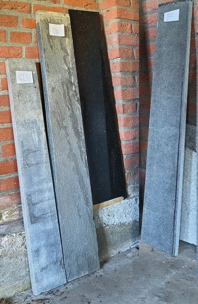 Natuursteen Belgische hardstenen vensterbanken(buiten,binnen, Ophalen, 60 cm of meer, Gebruikt, Hardsteen