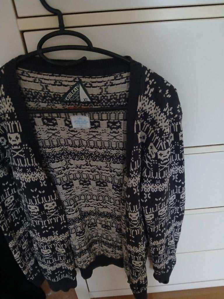 Coolcat vest zwart met patroon XL, Kleding | Dames, Truien en Vesten, Ophalen of Verzenden
