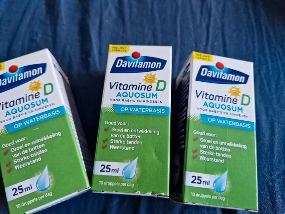 Davitamon Vitamine D Aquosum druppels 25ml (3 stuks), Ophalen, Nieuw, Overige typen