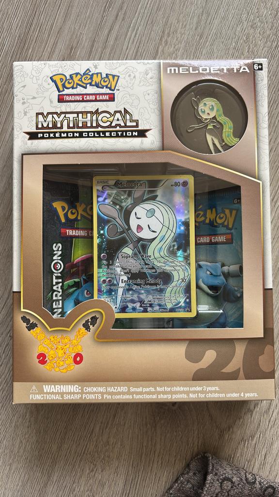 Pokémon TCG: Mythical Collection - Meloetta Box (Nieuw), Ophalen of Verzenden, Nieuw, Overige typen
