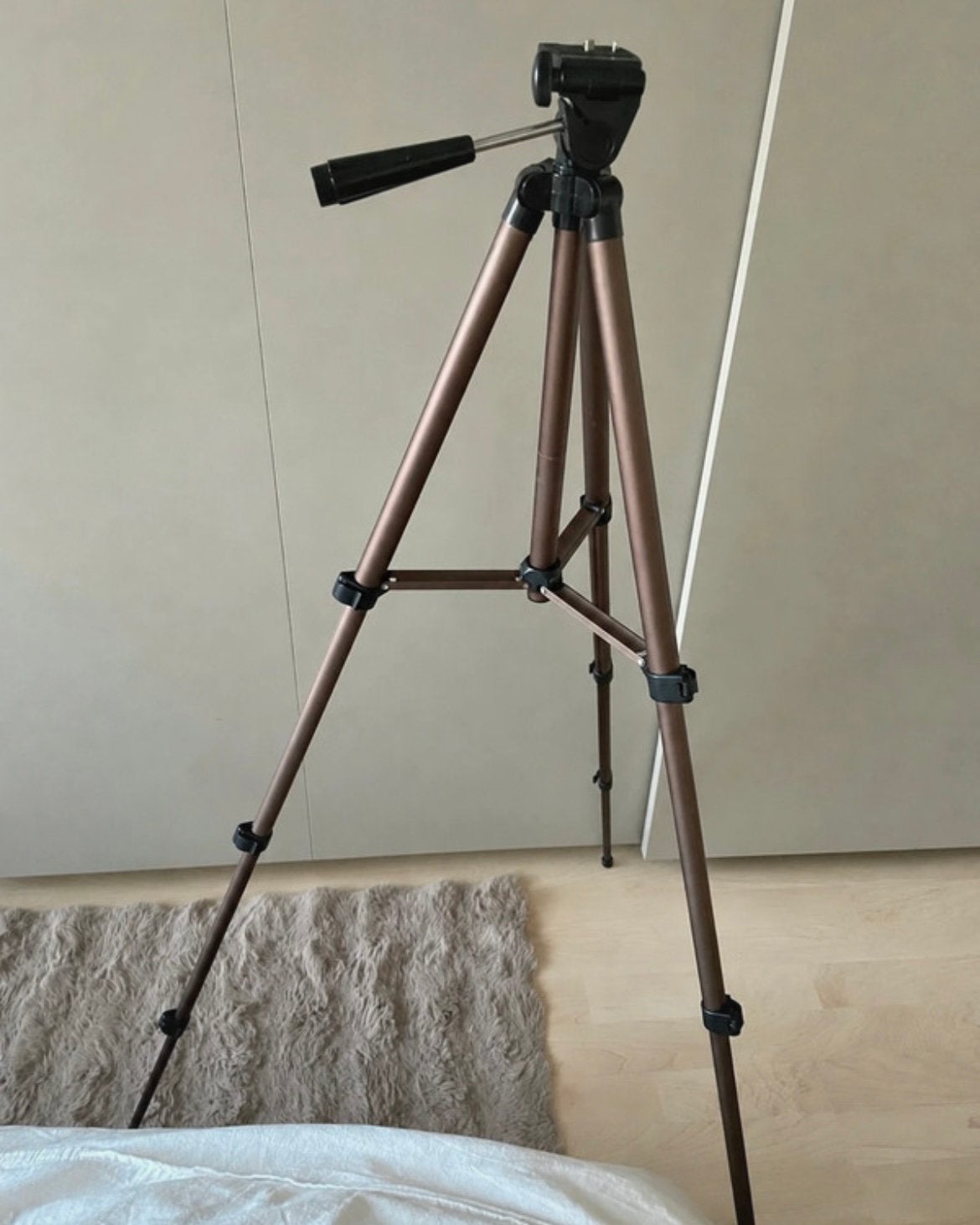 Hama star 700 statief met waterpas snelkoppelingsplaat & tas, Inclusief draagtas, 125 cm of minder, Zo goed als nieuw, Hama