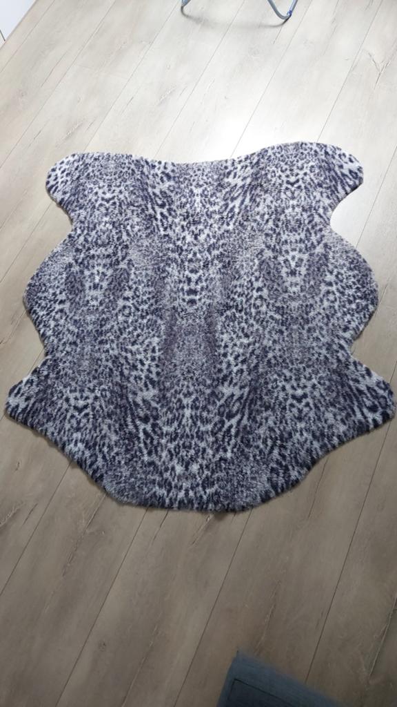 Vloerkleed met luipaardprint, Ophalen, Gebruikt, Bruin, Dierenprint, Modern