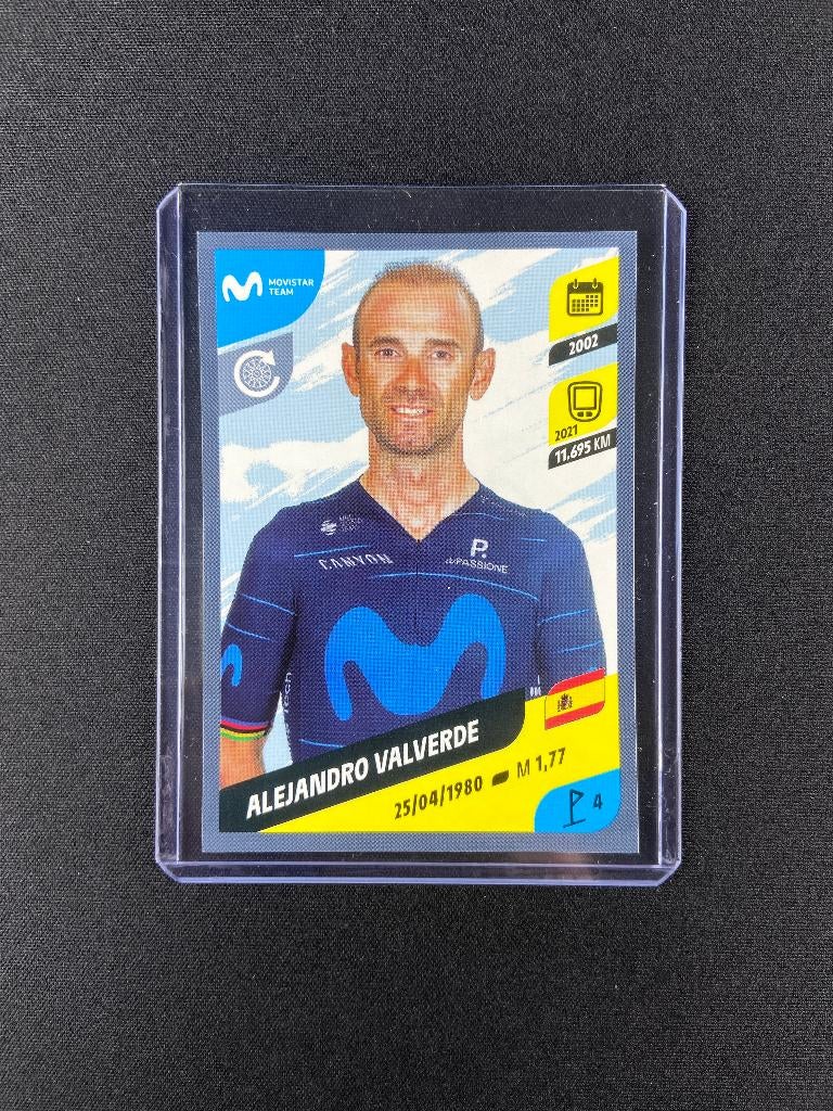 Alejandro Valverde Panini Tour de France 2022 Sticker, Verzenden, Zo goed als nieuw, Overige sporten, Poster, Plaatje of Sticker