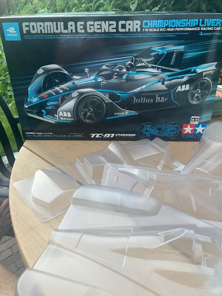 Tamiya body formula e f1 TC01, Elektro, Ophalen of Verzenden, Zo goed als nieuw, Schaal 1:10