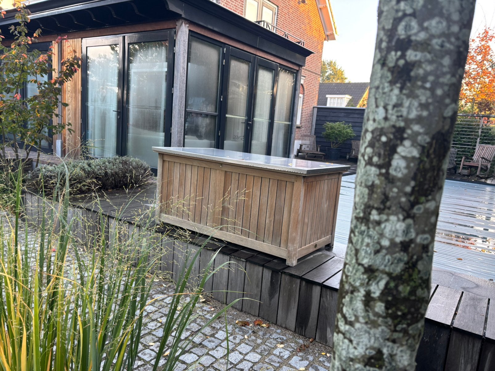 Teak Barlow Tyrie kussenbox, Ophalen, Gebruikt, Hout, Overige typen