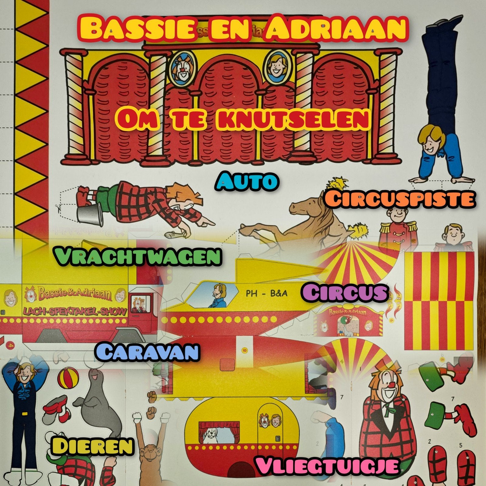 Bassie en Adriaan om te knutselen, Ophalen of Verzenden