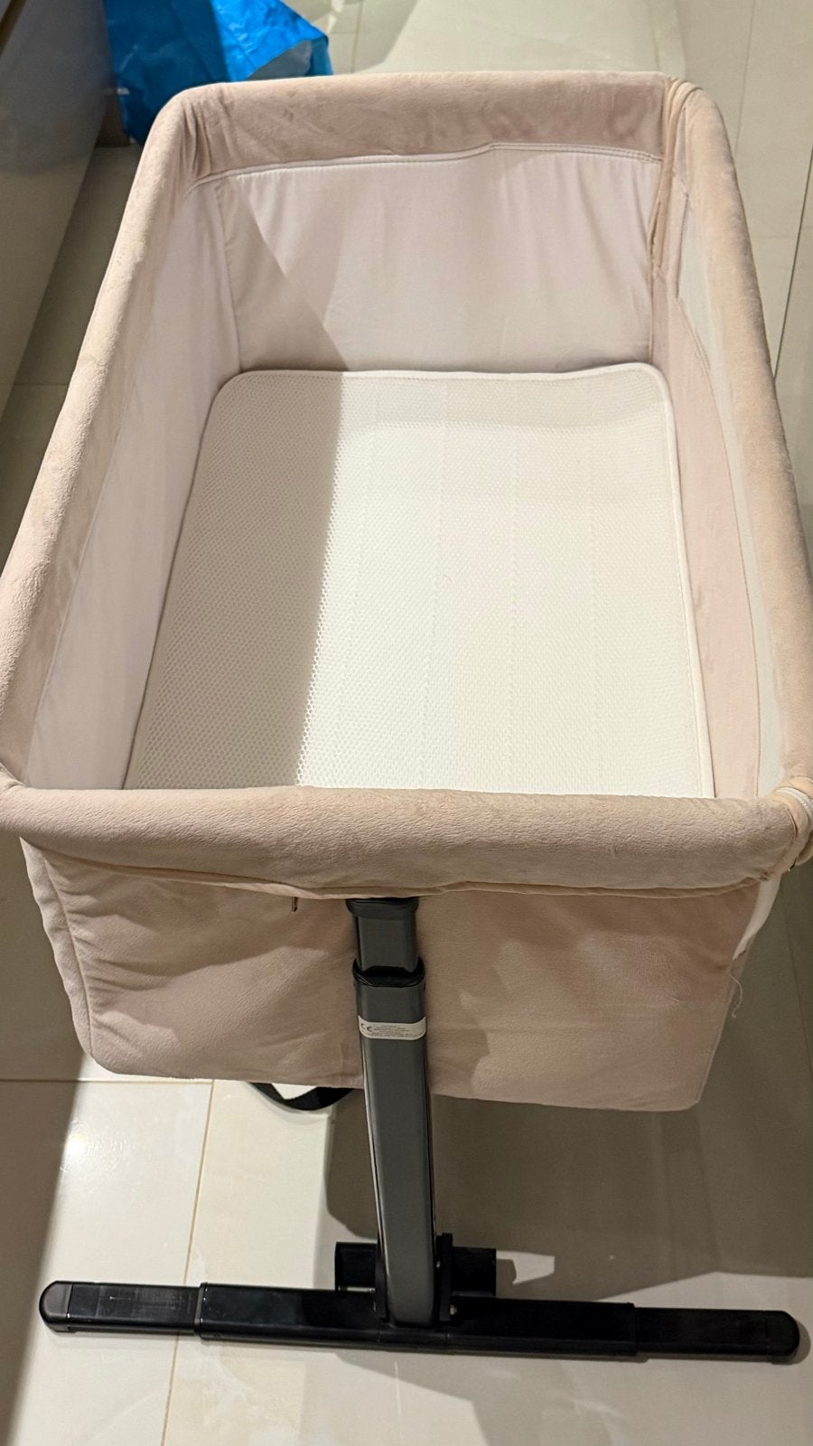 Co-sleeper beige met matras en beschermers, Ophalen, Zo goed als nieuw, Wieg