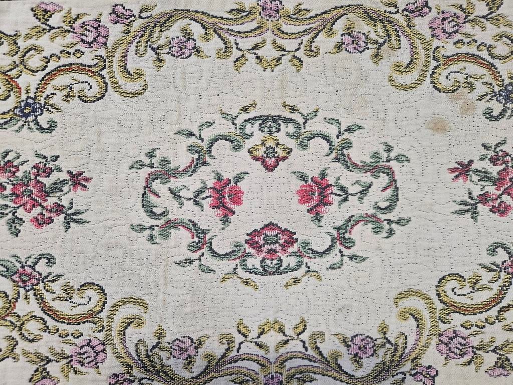 Vintage Retro bloemen tafelkleed loper floral 30x123cm, Ophalen of Verzenden